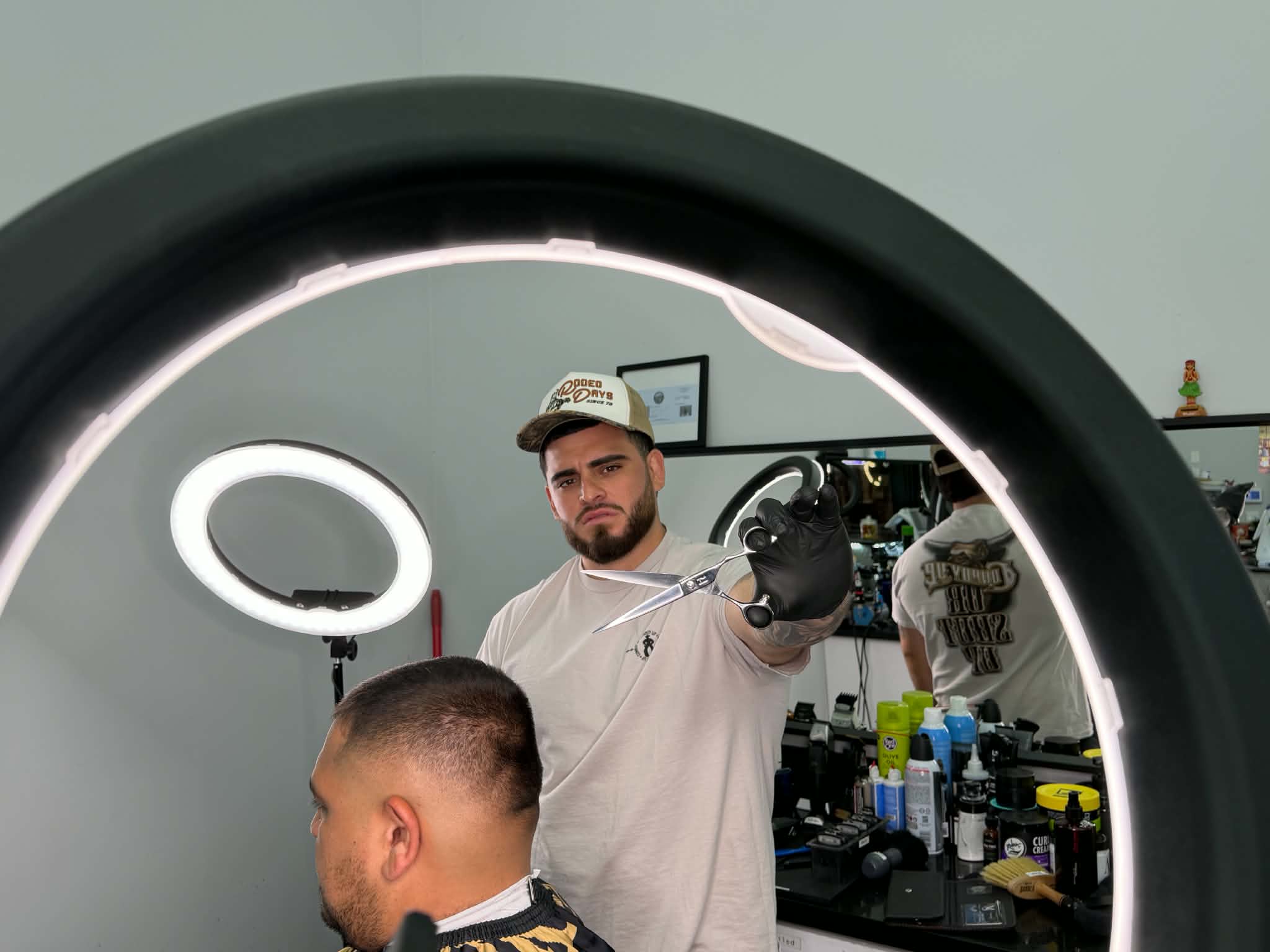 Barbershop interior